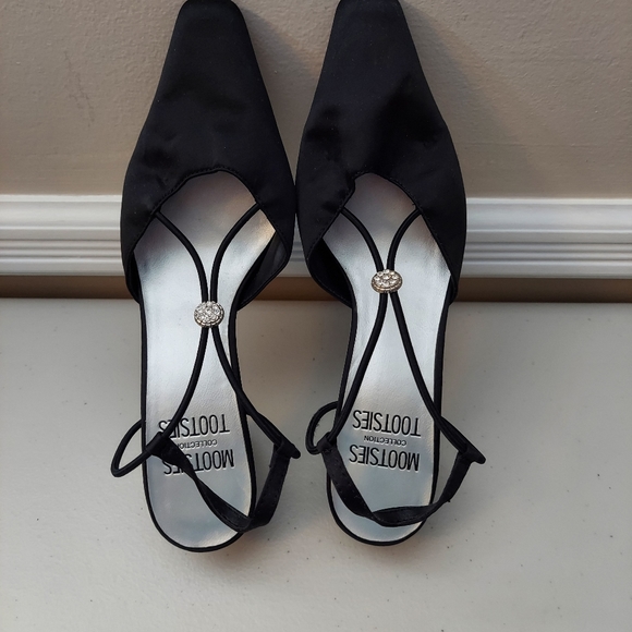 Black MOOTSIE TOOTSIES DRESS SHOE with rhinestones - Picture 4 of 6